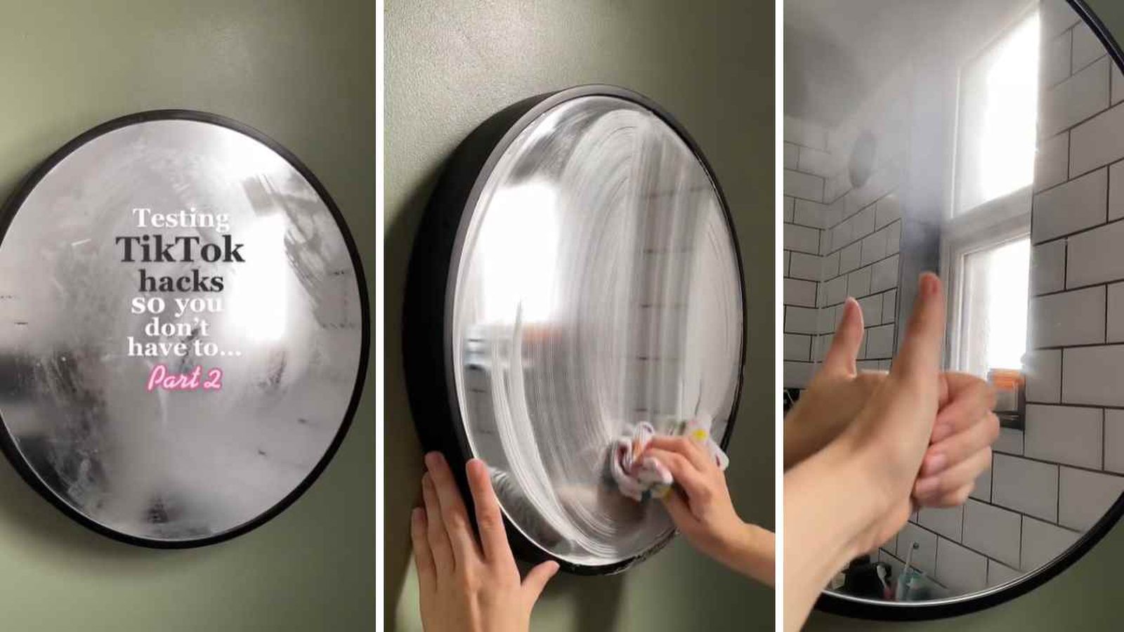 Usuaria de TikTok (maddykate01) prueba el truco viral de la espuma de afeitar con éxito