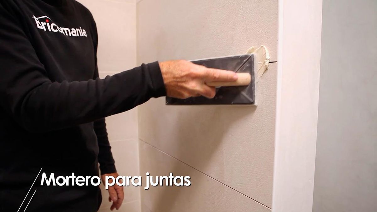 Mortero para juntas paso 5