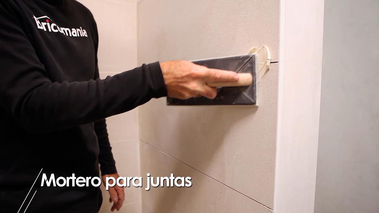 Mortero para juntas paso 5