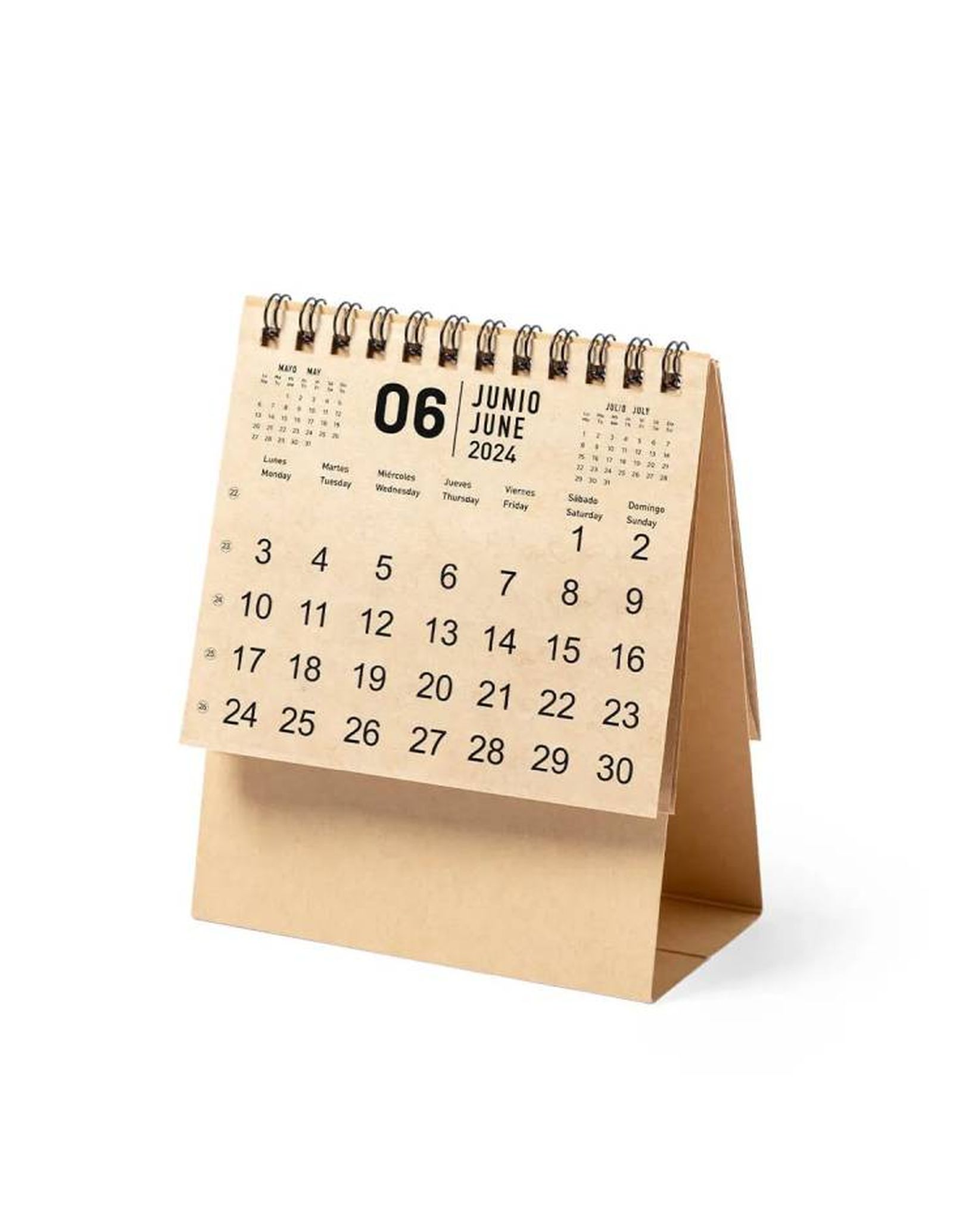calendario carton reciclado