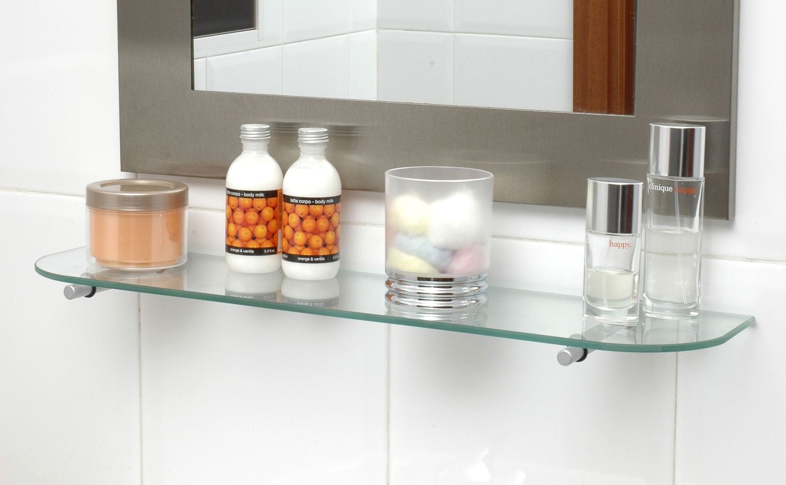 449 (2) Soporte para balda de cristal xl