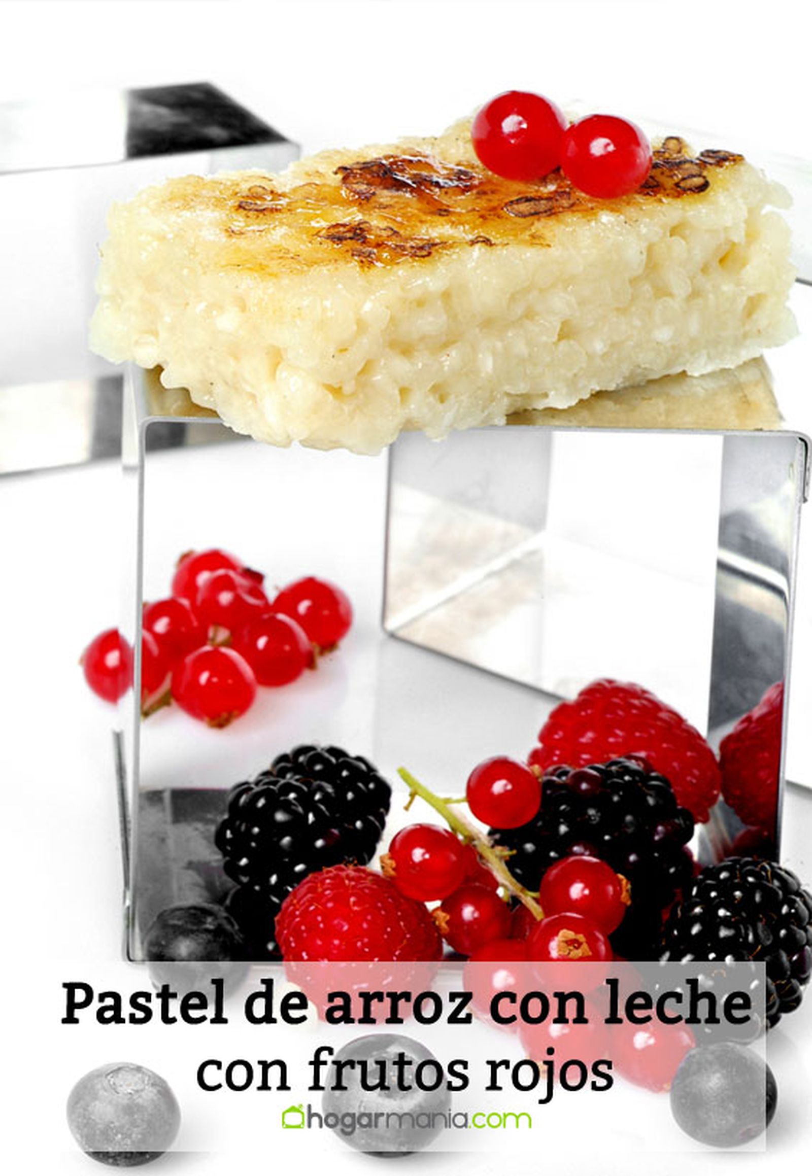 pastel arroz leche frutos rojos pin