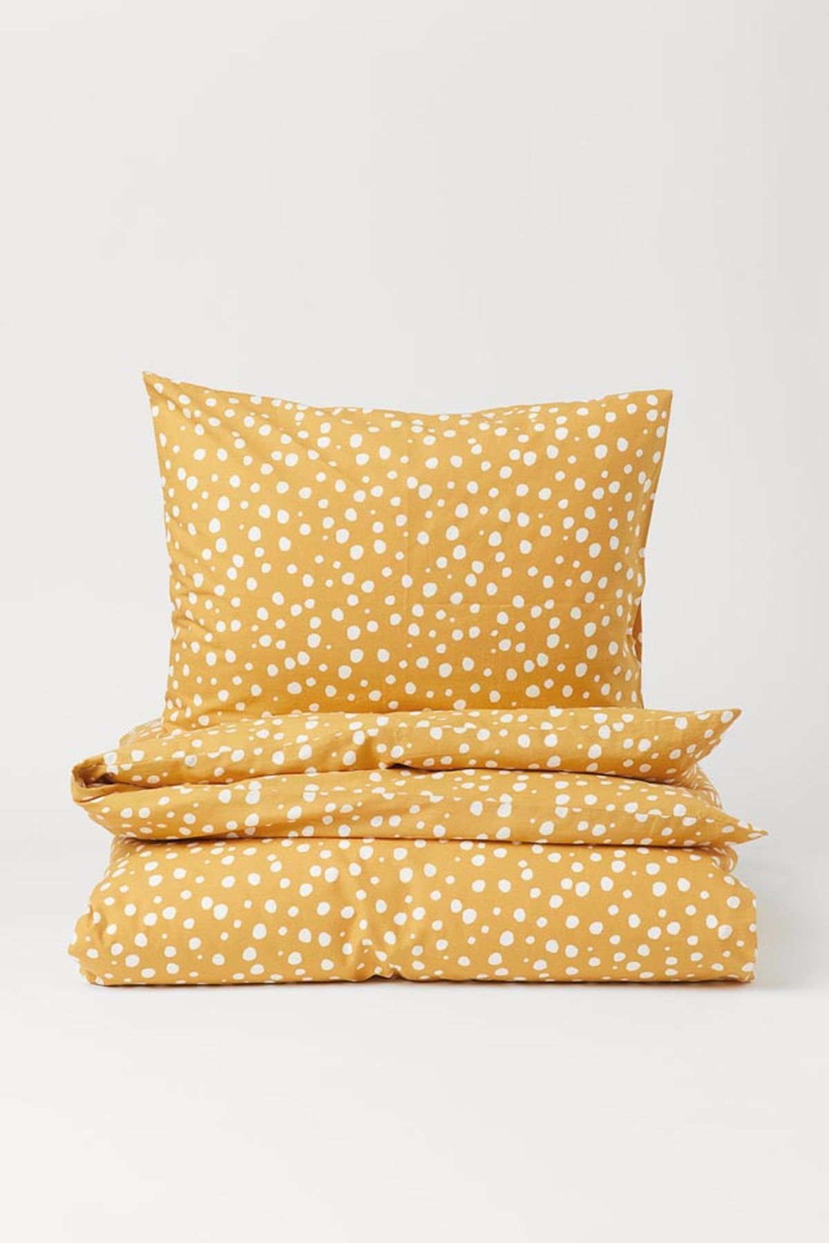 hm funda nordica amarilla lunares