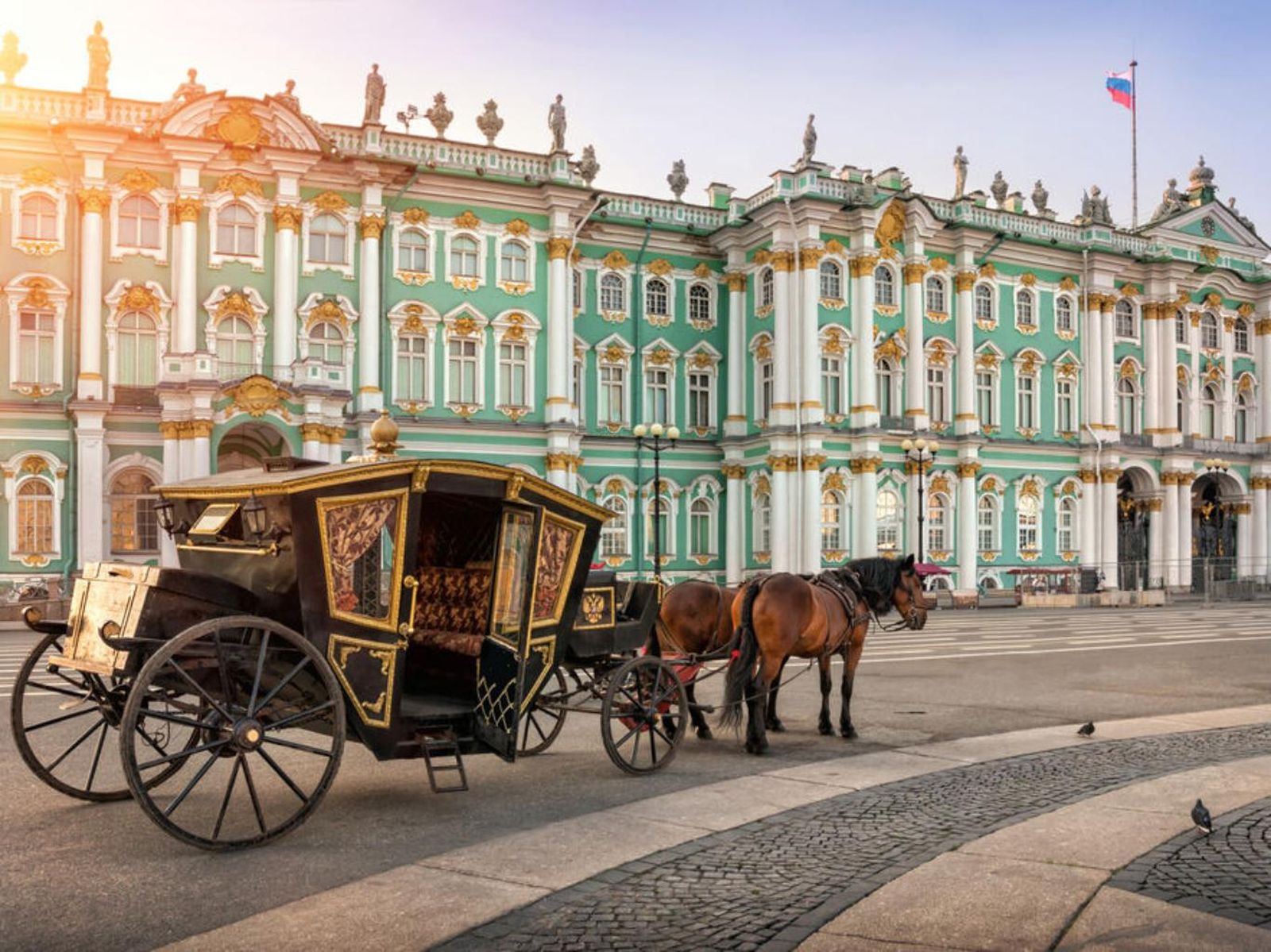 Palacio de Invierno de San Petersburgo, un referente histórico del neoclasicismo.