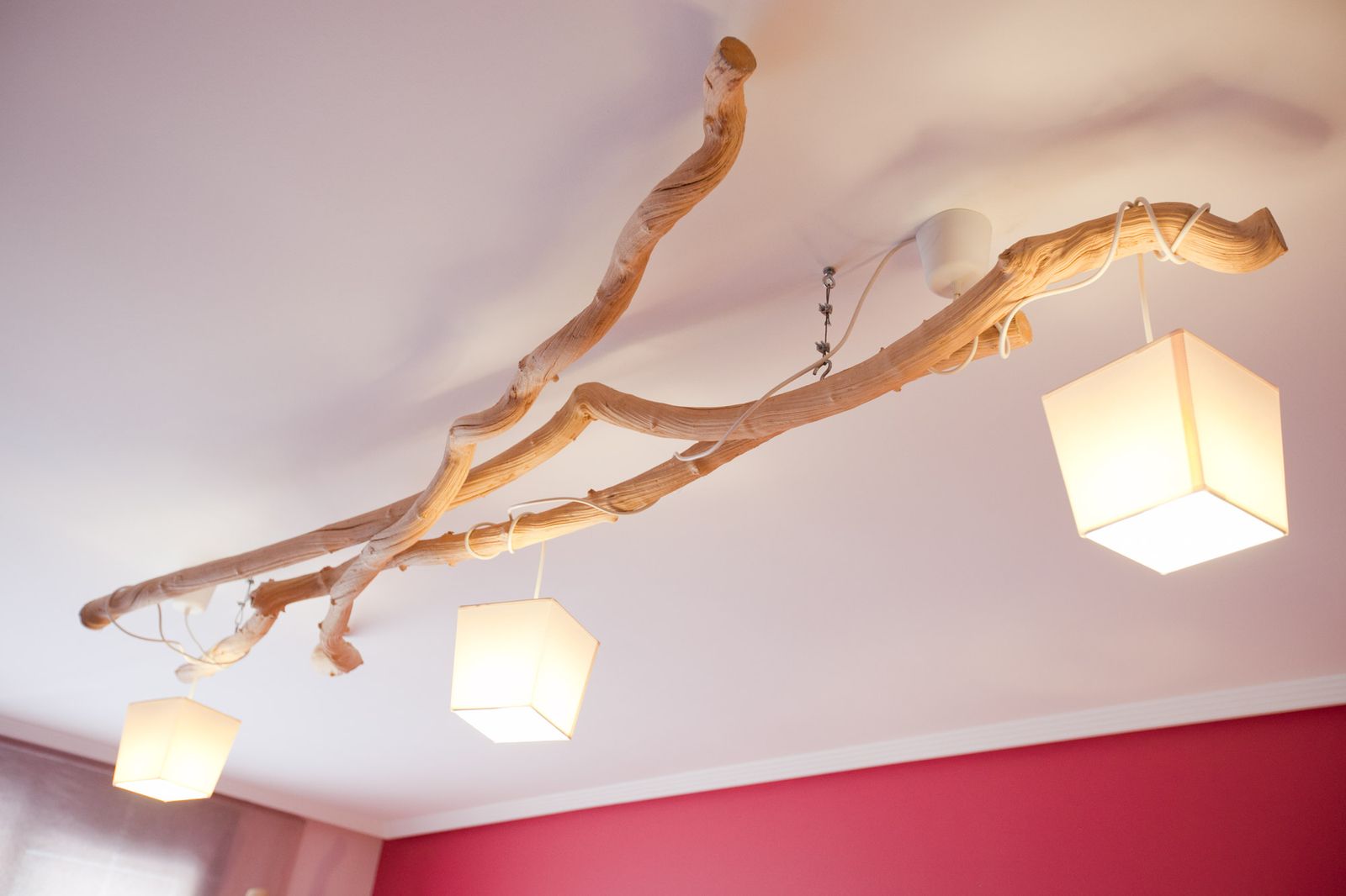 decogarden 445 como hacer una lampara de techo con ramas secas