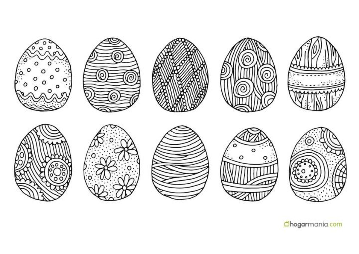dibujos huevos pascua mandala 2