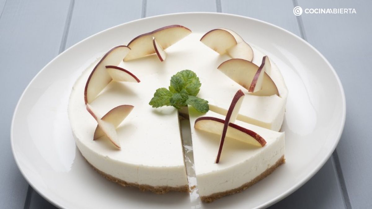 Tarta de nectarina y queso