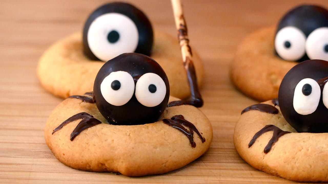 Recetas de Halloween para niños  galletas araña