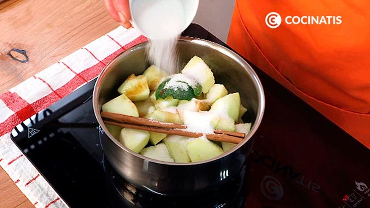 Receta de compota de manzana  paso 3
