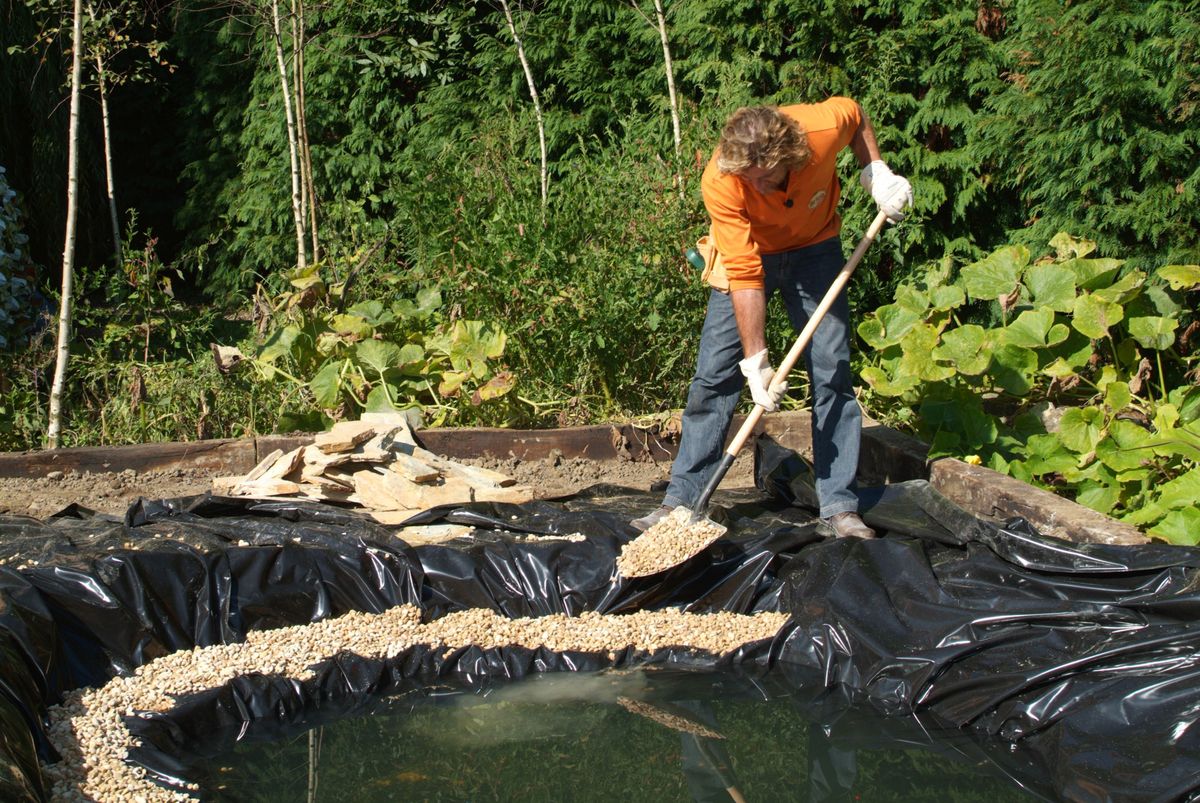 Cómo hacer un estanque para el jardín paso 5