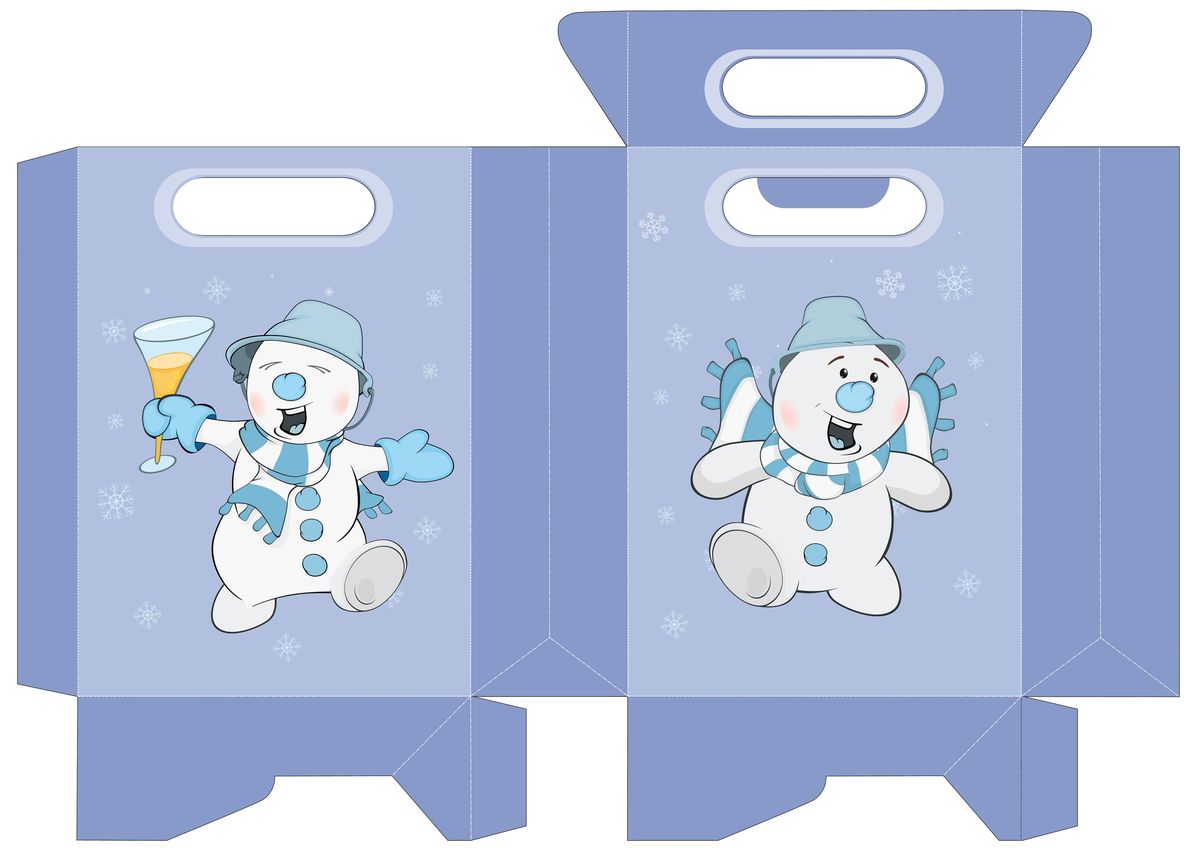 Bolsas pequeñas de Navidad para imprimir 4