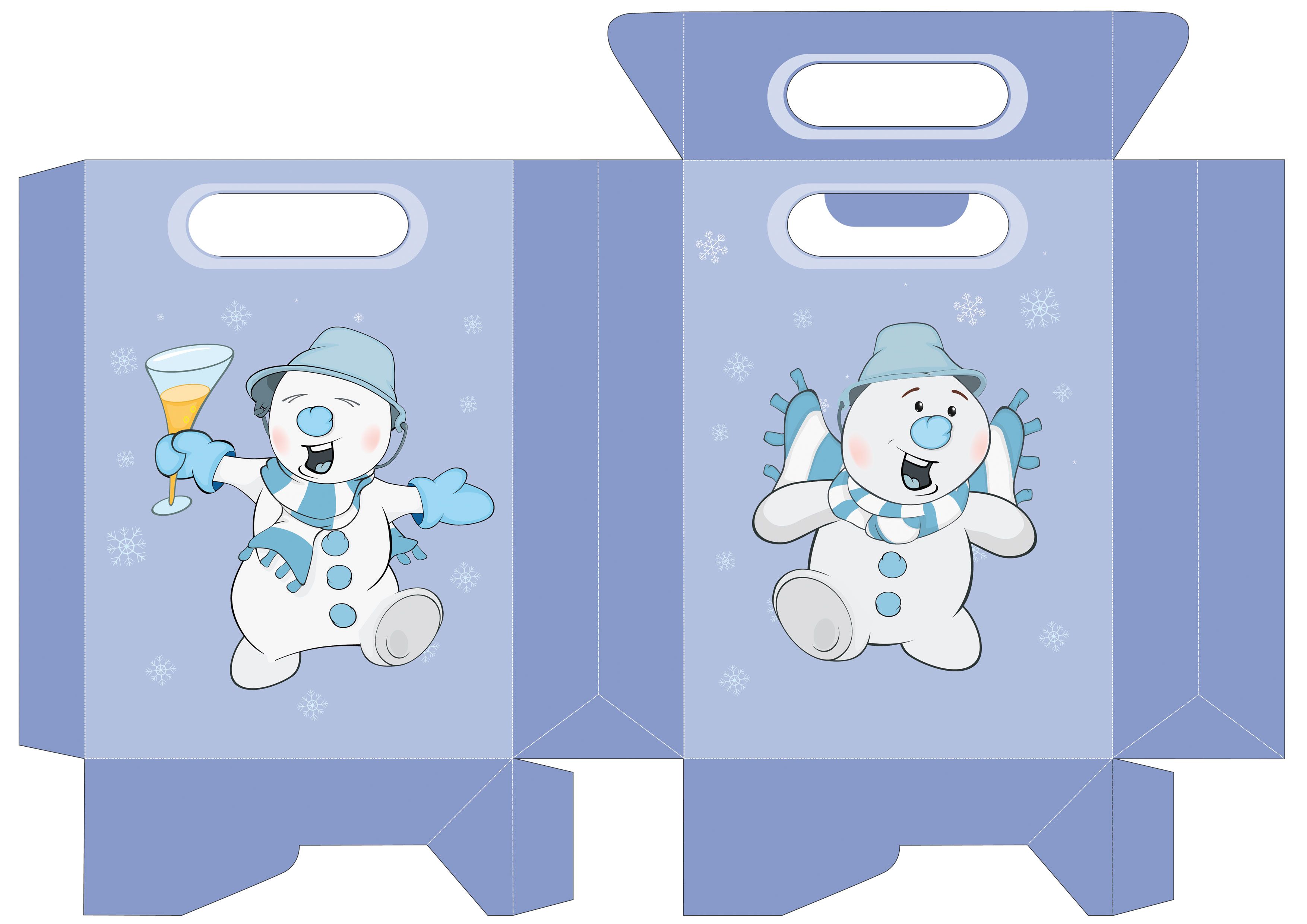 Bolsas pequeñas de Navidad para imprimir 4