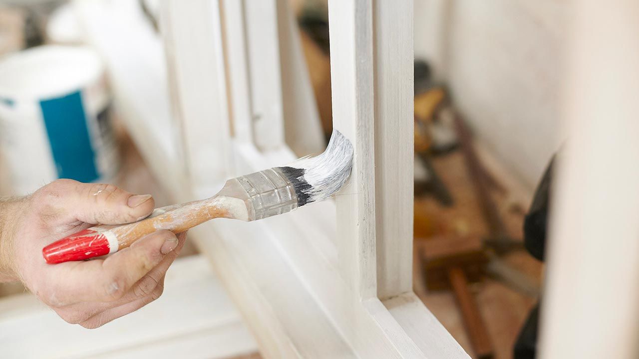 como pintar marcos y ventanas