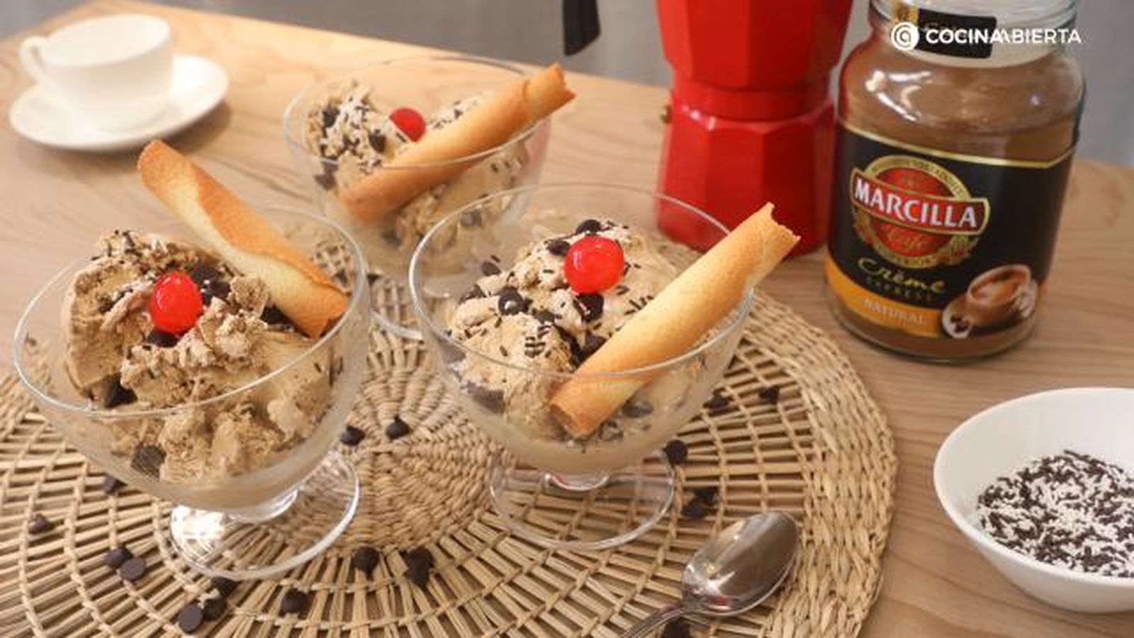 Helado cafe marcilla paso 5