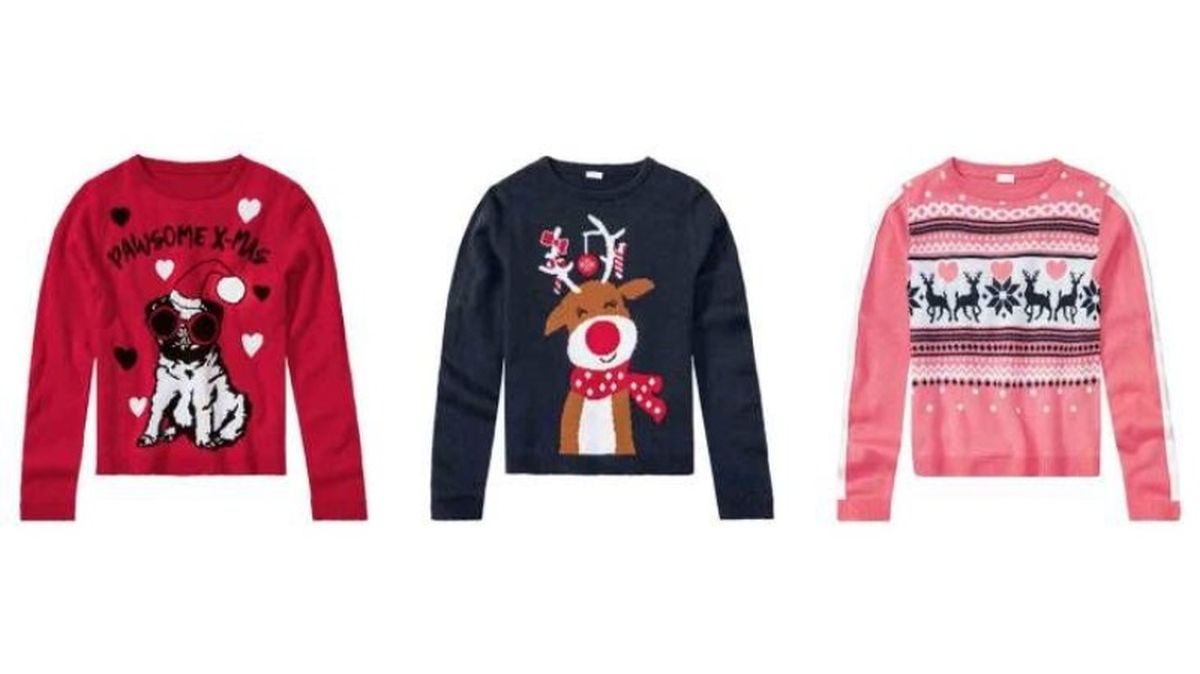 Jerséis navideños de niño y niña