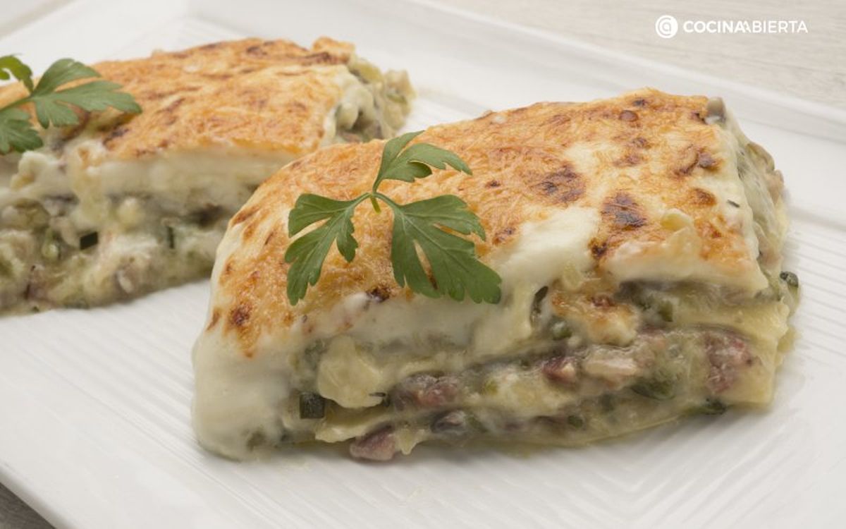 La lasaña de calabacín de Karlos Arguiñano es un plato muy completo