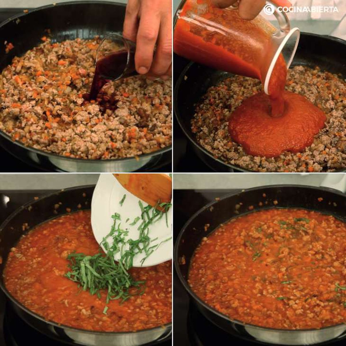 Después de agregar la albahaca picada, cocinar 5 minutos más / Fuente: Hogarmania