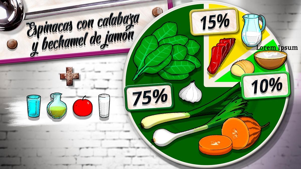 KARL6523 espinacas calabaza plato