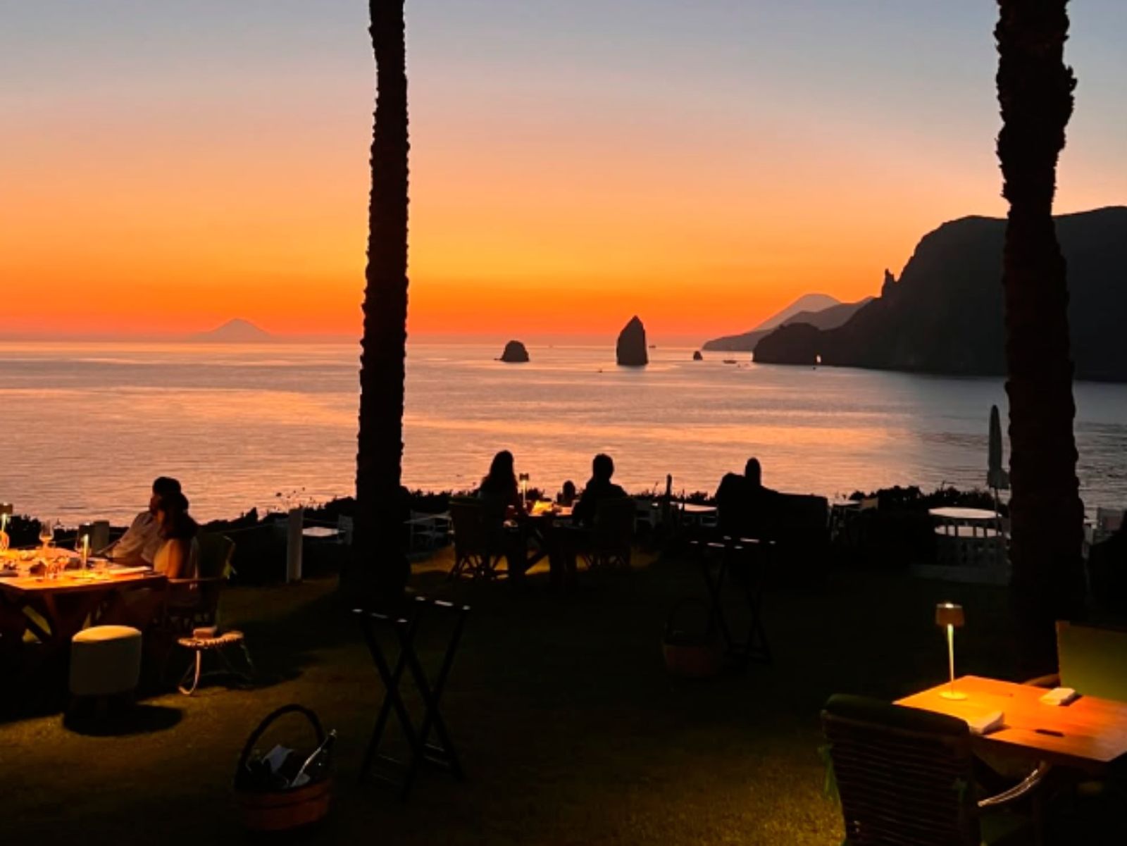 Las vistas del restaurante I Tenerumi son espectaculares