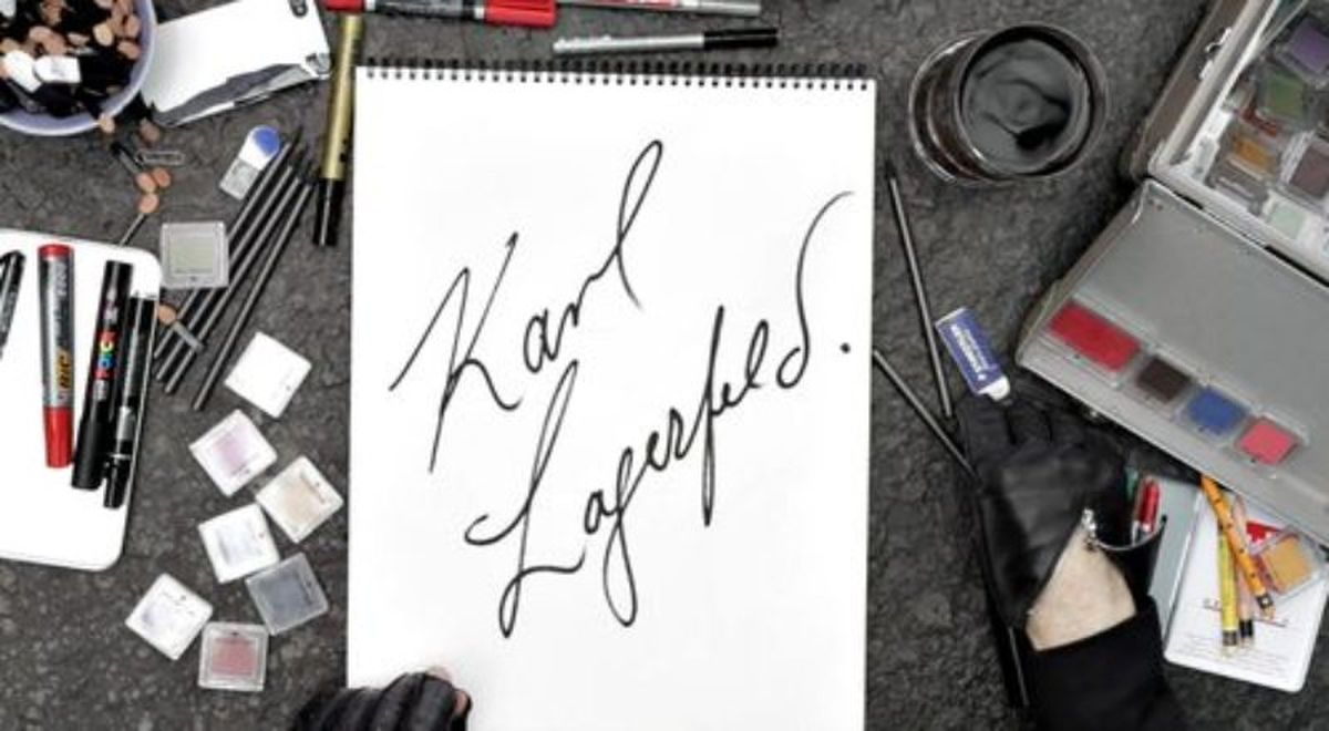 Firma de Karl Lagerfeld