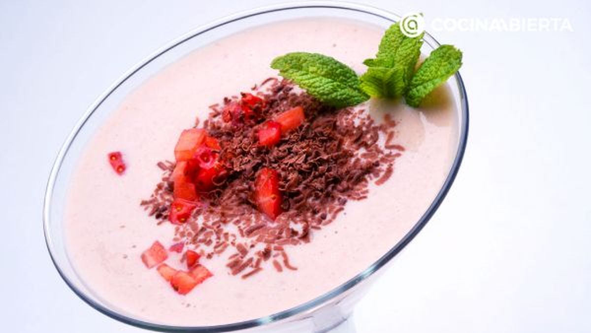 natillas fresa cocina abierta