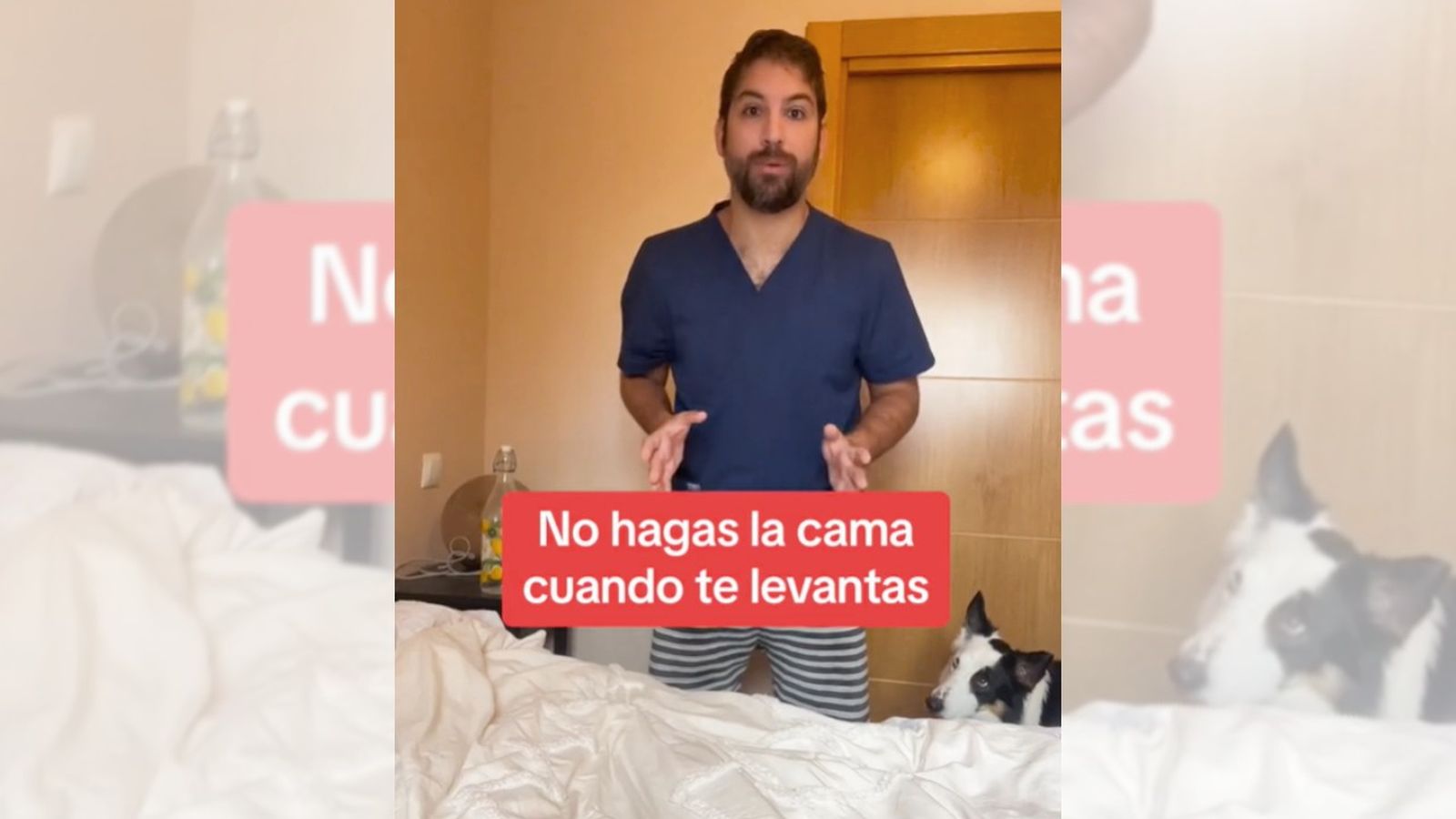 La publicación de @farmaceuticofernandez sobre hacer la cama nada más levantarse