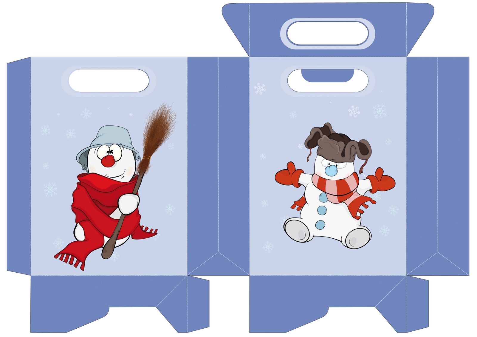 Bolsas pequeñas de Navidad para imprimir 3