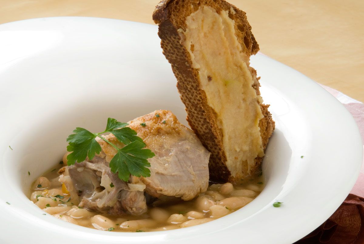 337B   Alubias blancas con cuello de cordero xl