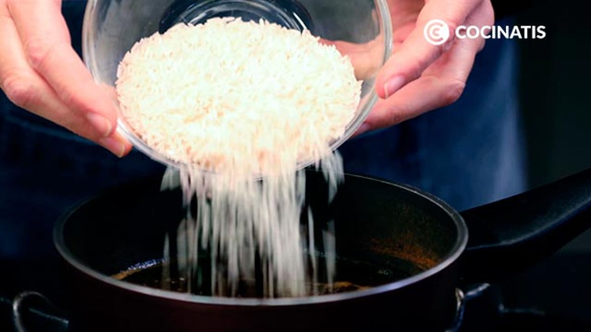 Receta de arroz basmati con curry y pimienta  paso 3