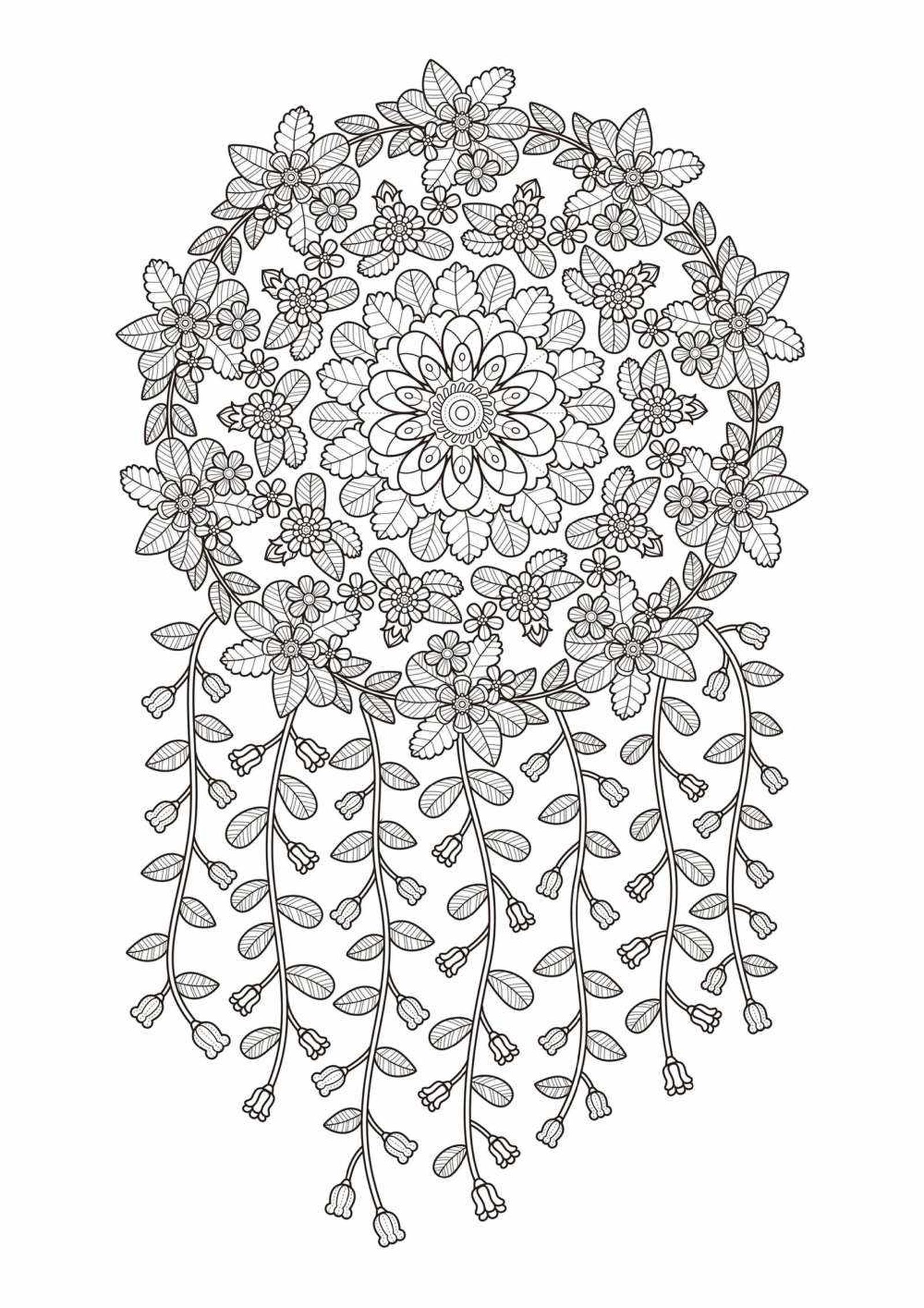 Atrapasueños para colorear, modelo 2.