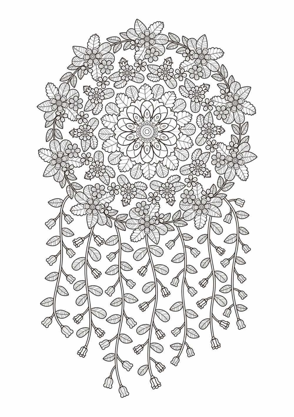 Atrapasueños para colorear, modelo 2.