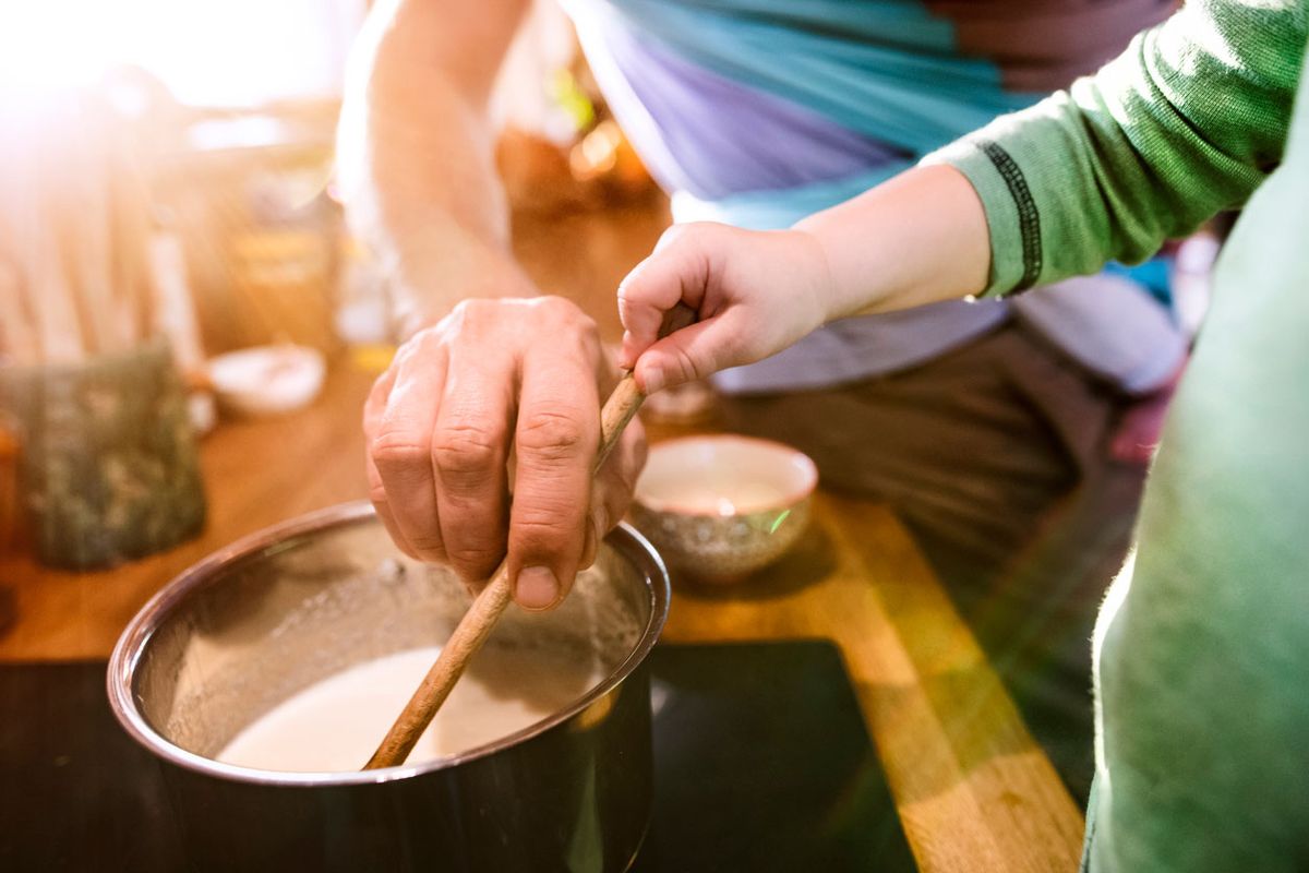 atole de galleta paso 1