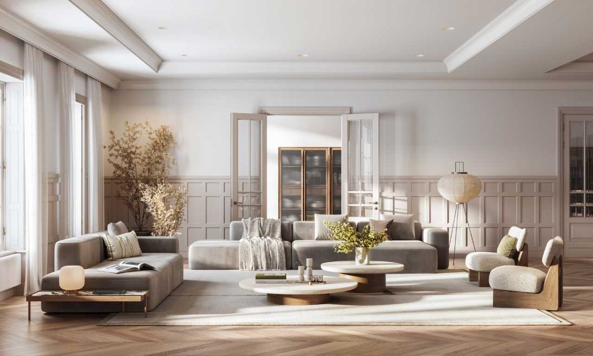 Salón elegante y acogedor.