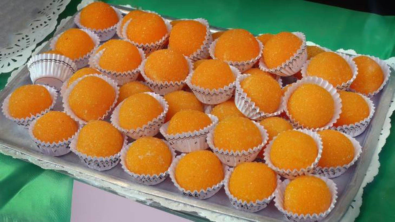 yemas santa teresa recien hechas
