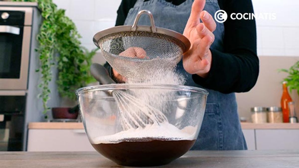 Receta de árbol de Navidad de brownie de chocolate  paso 2