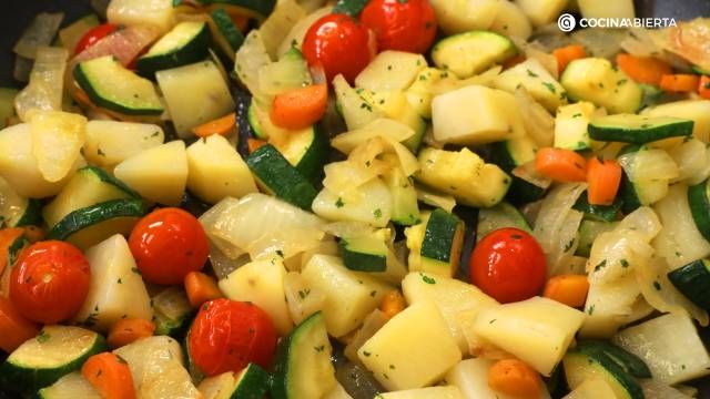 JATA Atun plancha verduras paso 5
