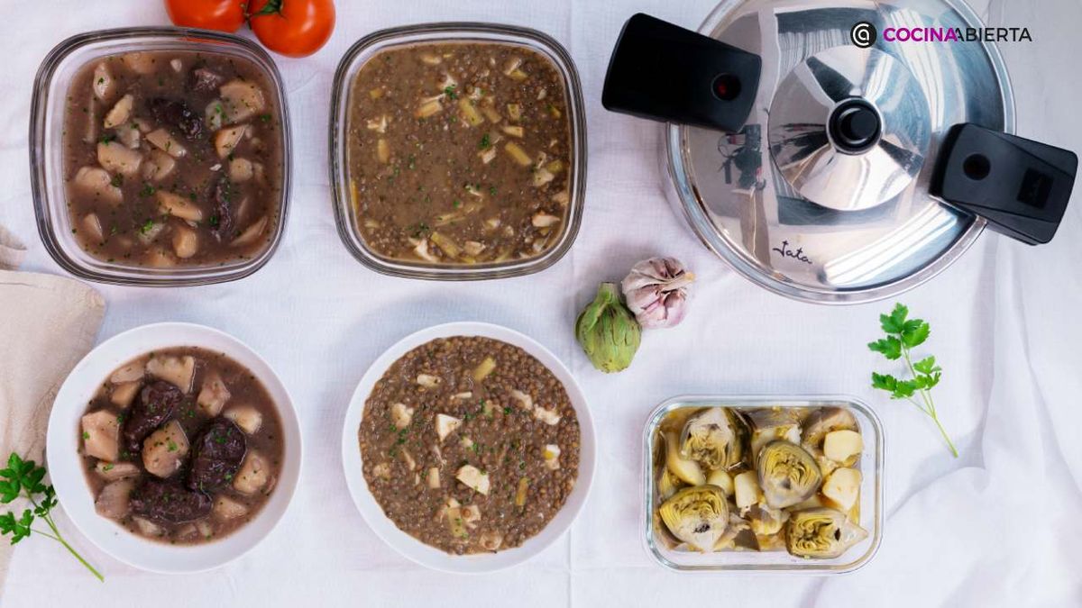Apunta estas tres recetas para elaborar un batchooking en olla rápida