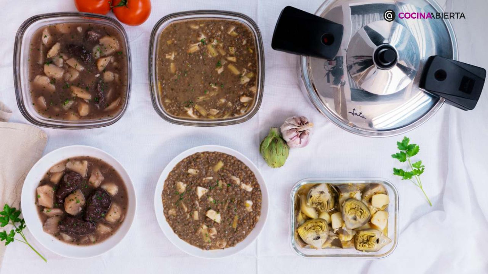 Apunta estas tres recetas para elaborar un batchooking en olla rápida