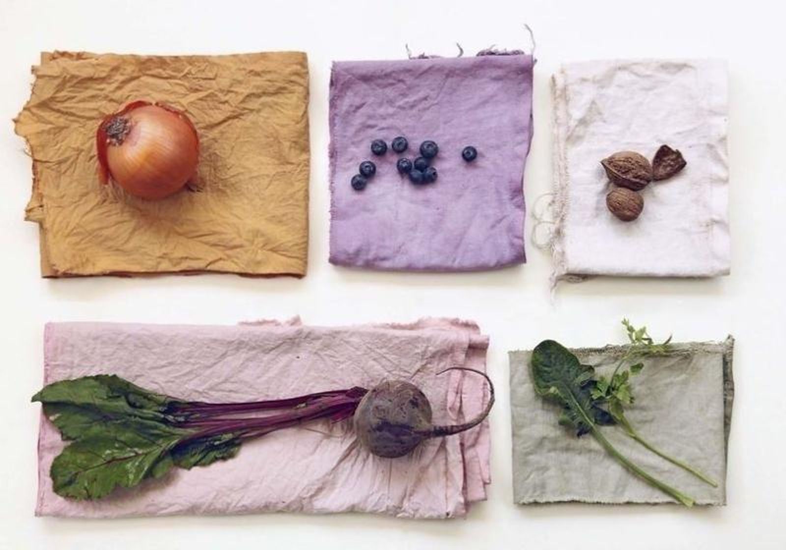 Pigmentos naturales para teñir telas / Pinterest