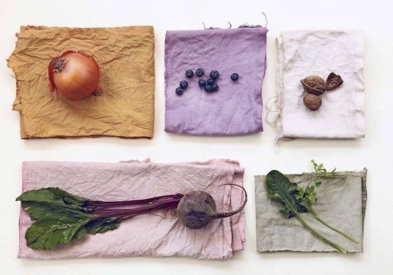 Pigmentos naturales para teñir telas / Pinterest