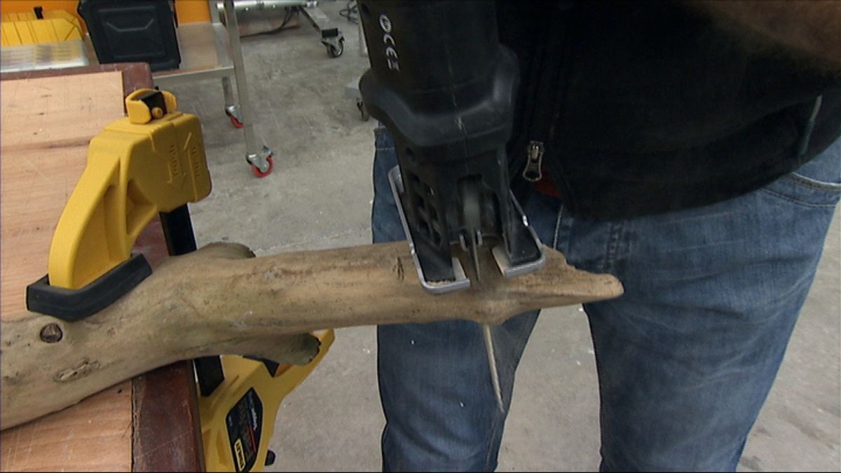 Tronco lámpara paso 5