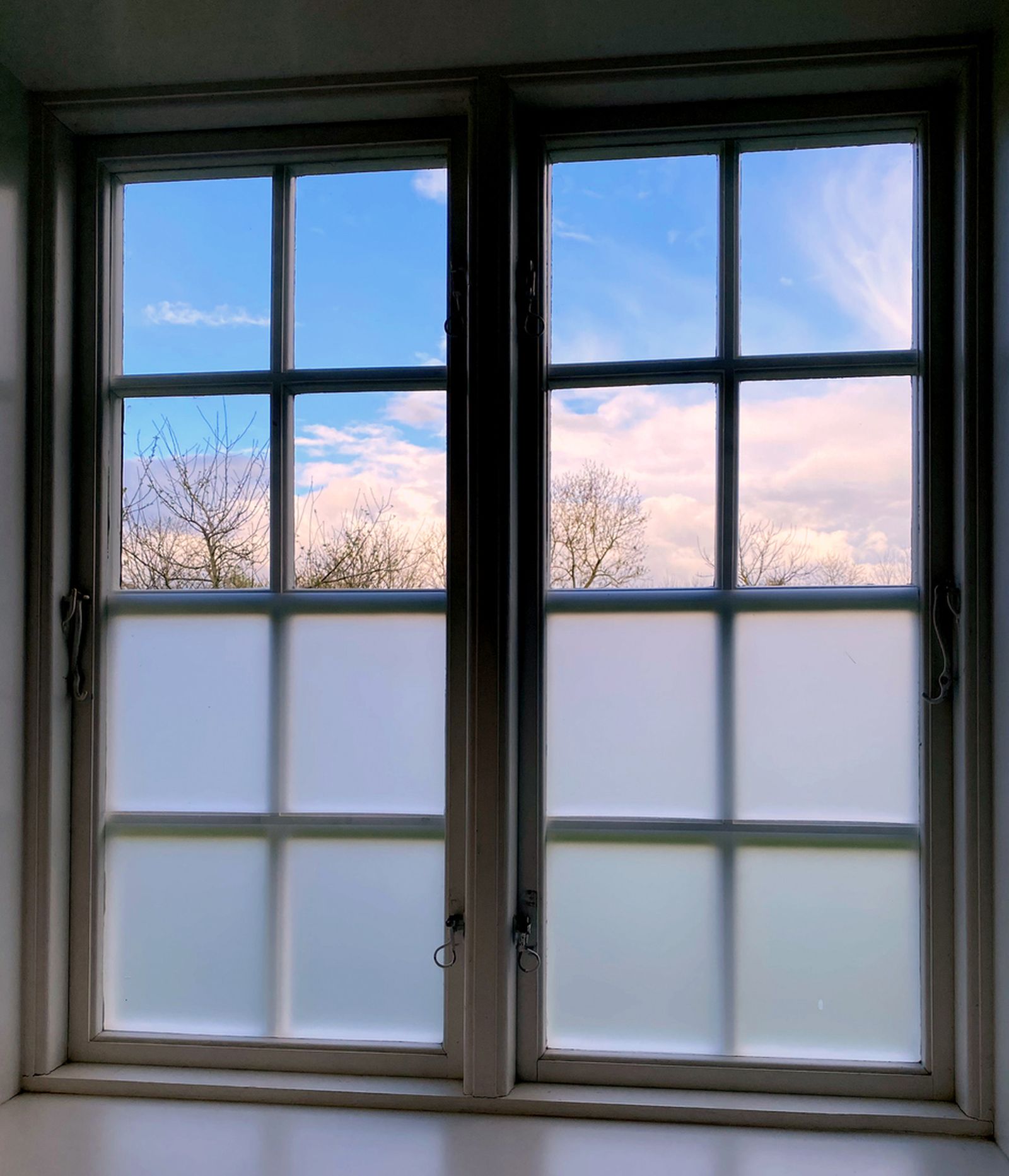 cristal esmerilado ventana