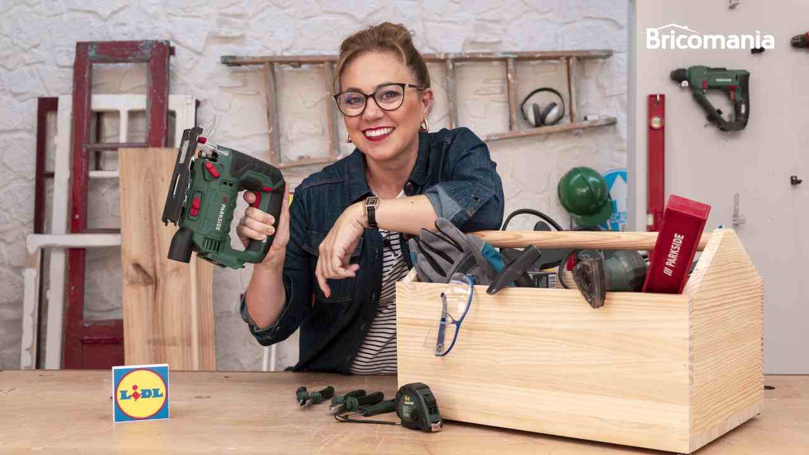 Caja de herramientas de madera