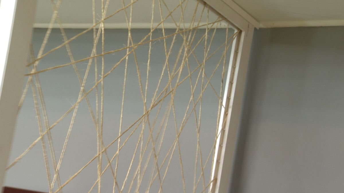 Cómo hacer un biombo de cuerdas paso 11