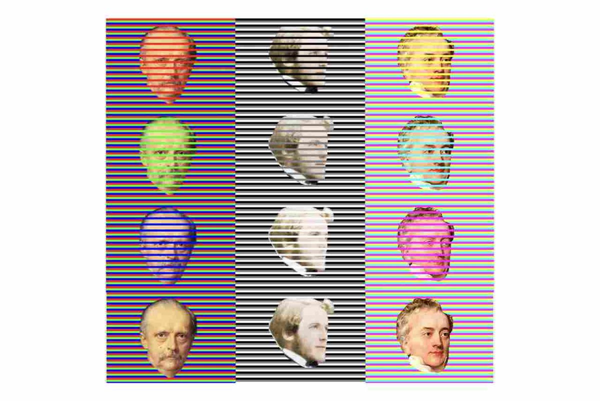 Versión de la ilusión del confeti o asimilación del color