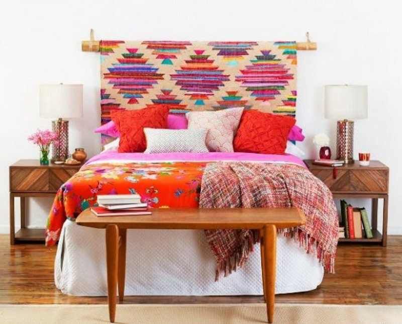 Cabecero colorido / Foto : Pinterest.