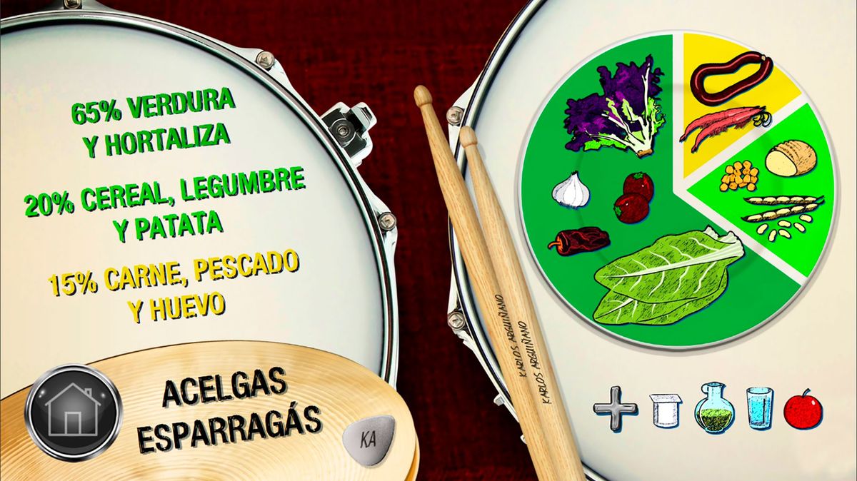 acelgas esparragas plato