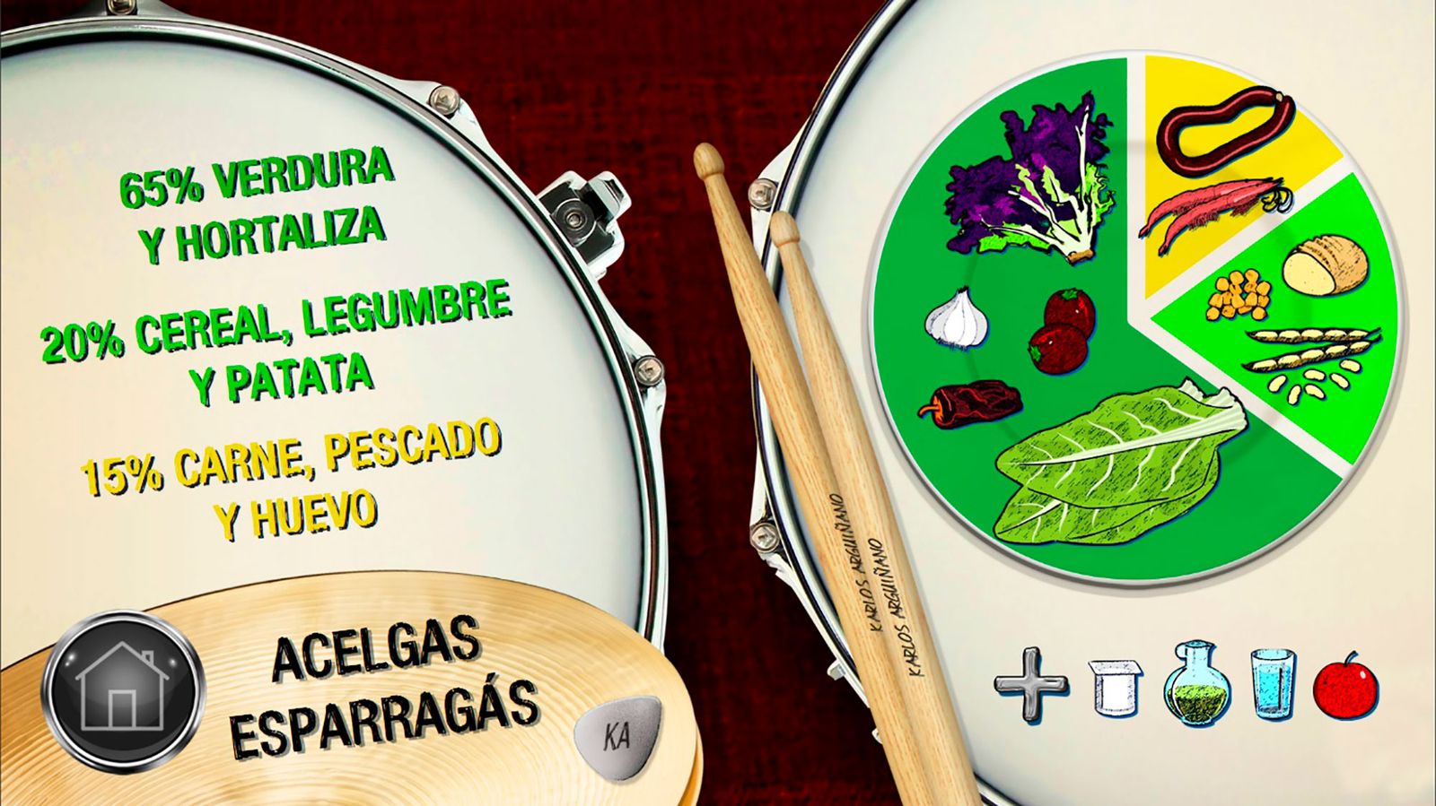 acelgas esparragas plato