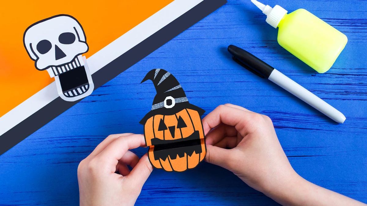 calabaza terrorífica papel paso 4