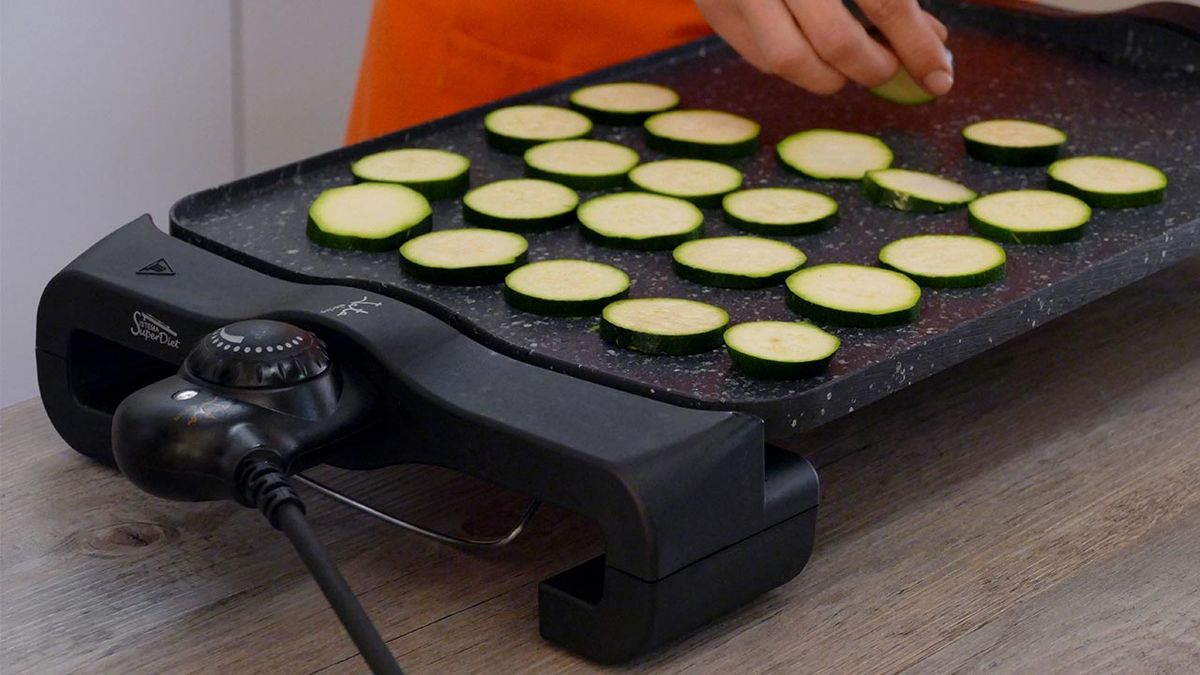 Review plancha de asar Jata JT950  calabacín
